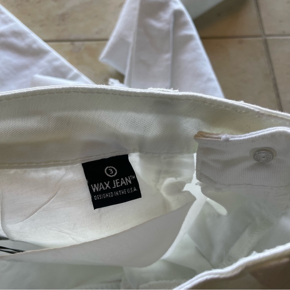 Wax Jean Women’s White Y2K 2000s Ripped Distressed Stretch Skinny Jeans Size 3 - Picture 4 of 5